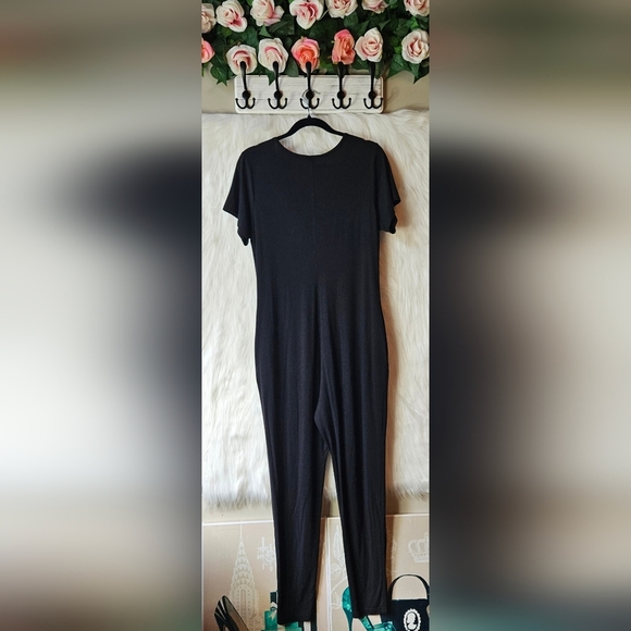 Smash + Tess Classic Black V-Neck Jumpsuit - Picture 4 of 9